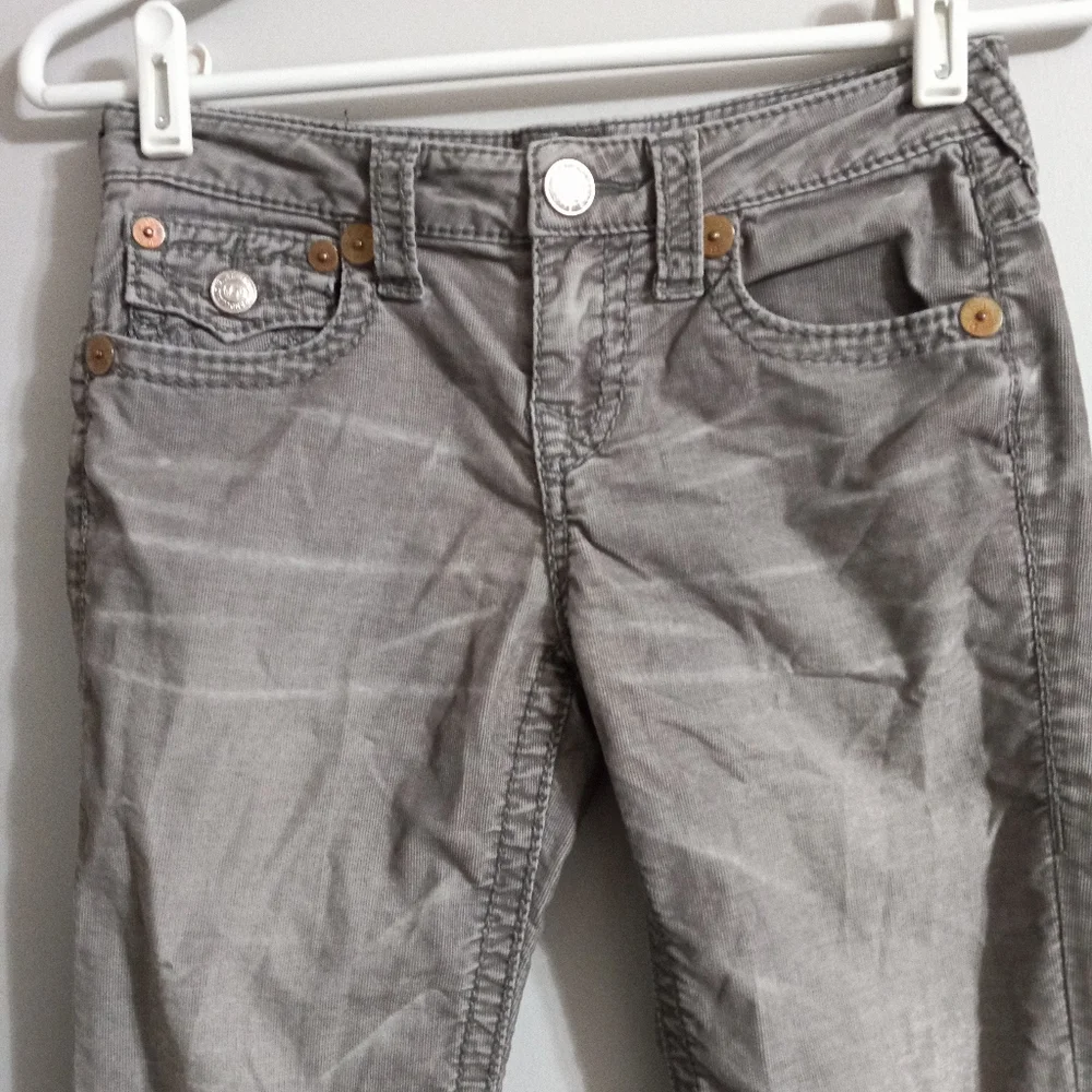 True Religion 14 Julie Skinny Ribbed Jeans